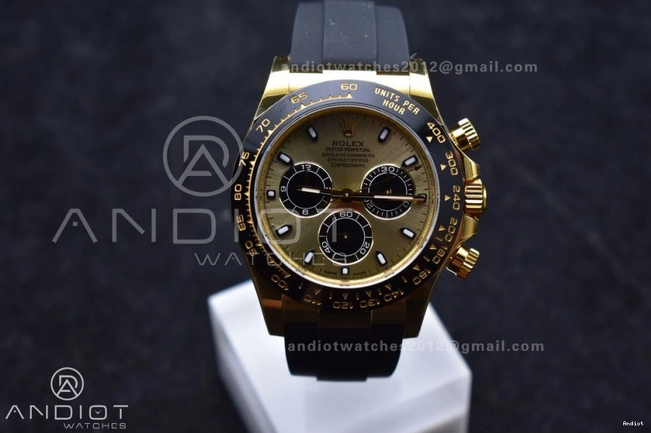 Steel Strap flex on Best Daytona DD4130 1:1 904L VSF Dial 116518 Edition YG Oyster 0223